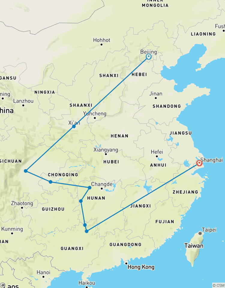 Circuito Viaje de ida y vuelta - China Encantadora