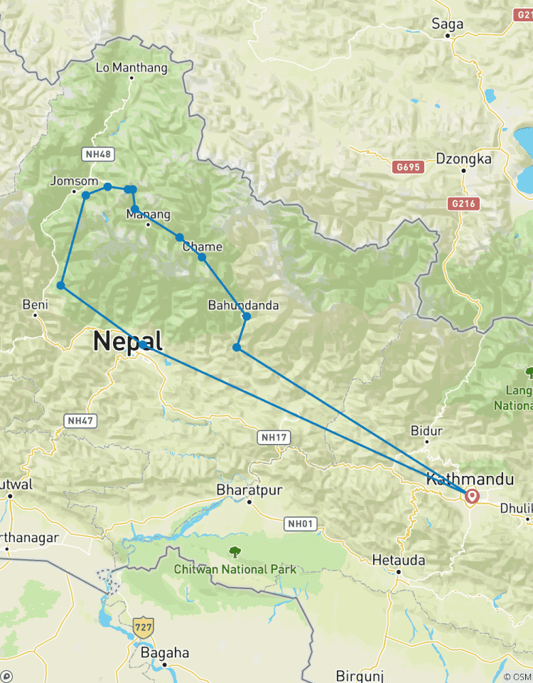 Annapurna Trekkingreise - 18 Tage Rundreise