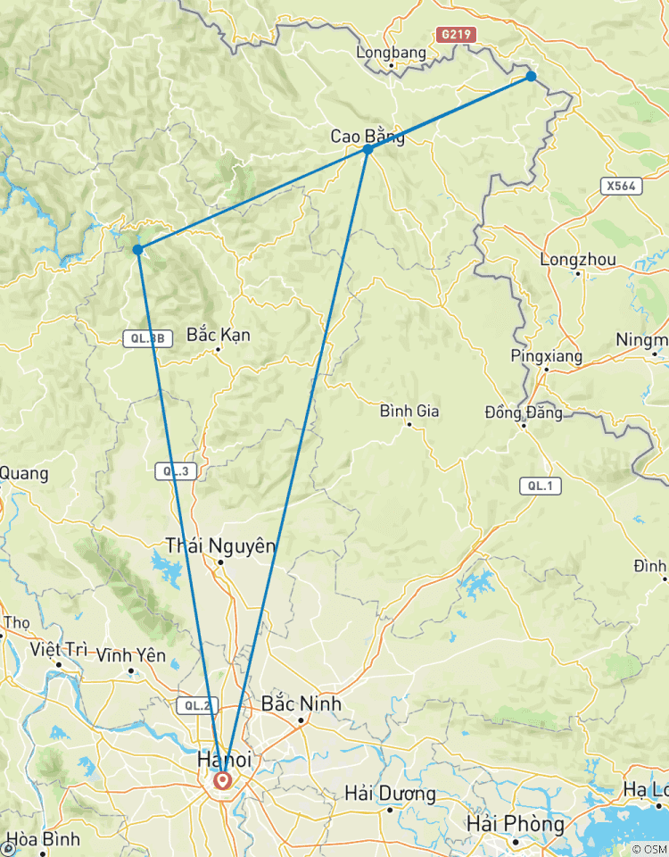 Trek aventure Cao Bang - Parc national de Ba Be 5 jours 4 nuits circuit