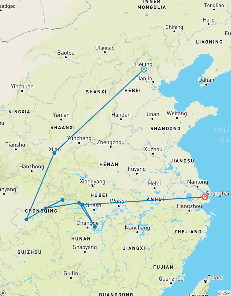 China mit Yangtze-Flusskreuzfahrt Privatreise - 11 Tage Rundreise