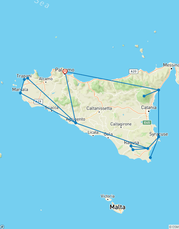 Sicily Explorer: 11 Days from Palermo to Palermo, Self-Drive Tour