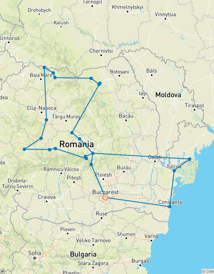 Circuit de 10 jours en Roumanie : Delta du Danube, Maramures, Bucovine et Transylvanie circuit