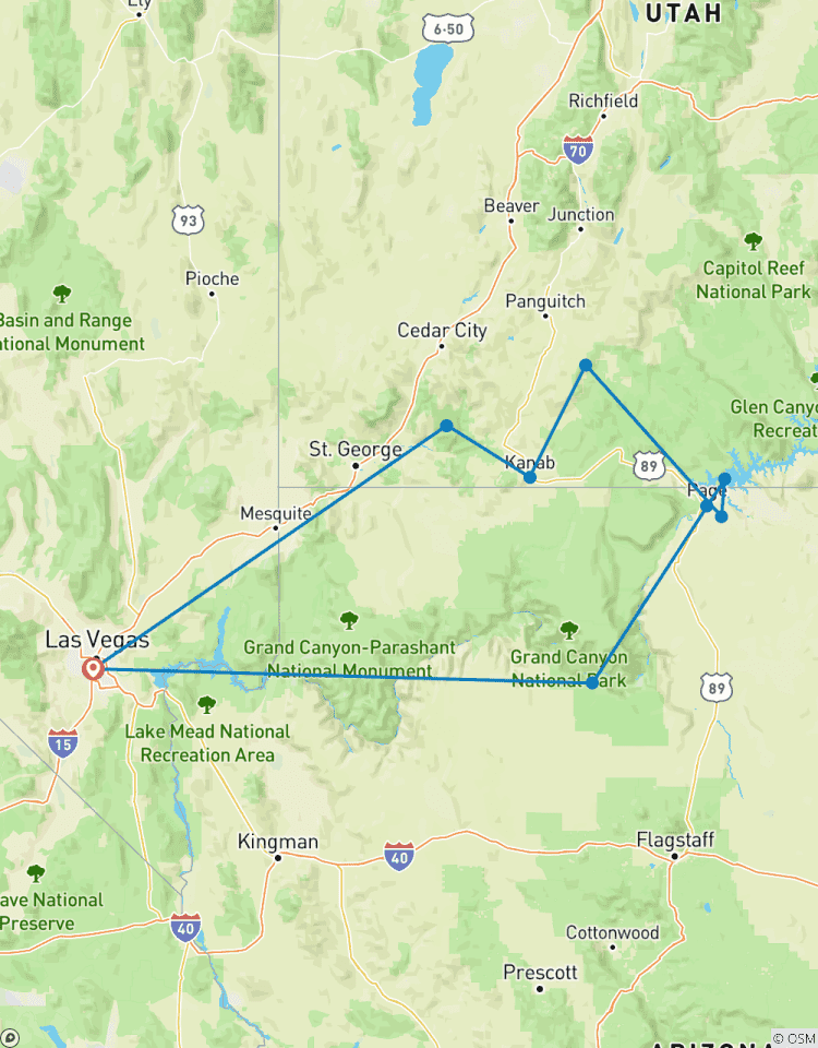 USA - Die westlichen Wüsten - 3 Tage Rundreise