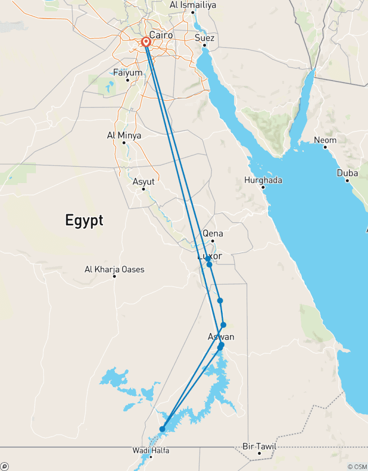 Circuito Cuentos de las Pirámides (GEM) y Crucero de los Sueños por el Nilo : 7 días en Egipto
