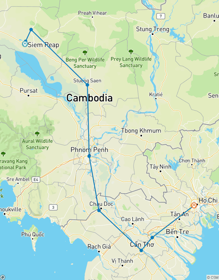 Circuito Vacaciones en bicicleta: Angkor Wat - Saigón 10 días