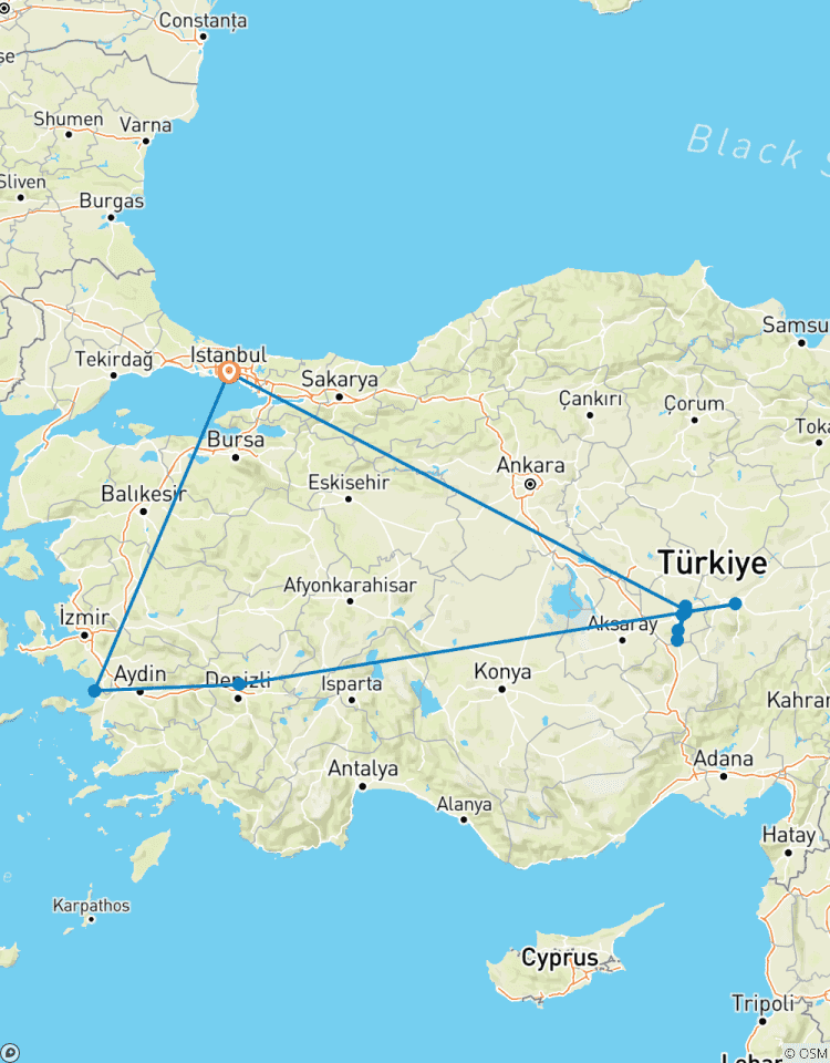 Turkey Triangle (Istanbul, Ephesus, Pamukkale, Cappadocia) - 7 DAYS Tour