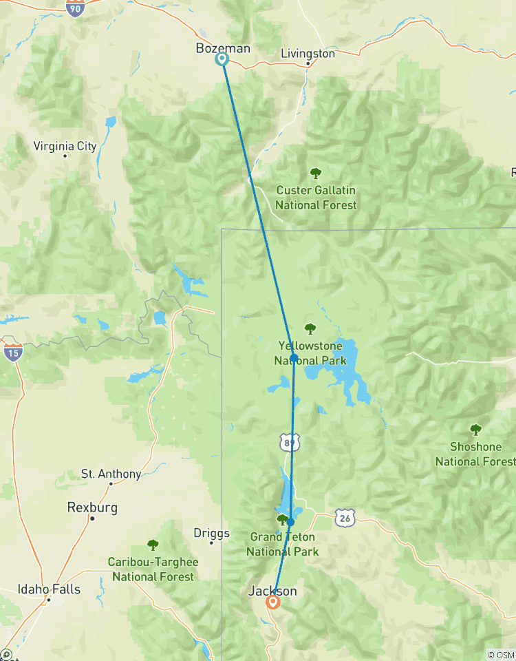 Yellowstone und Grand Teton Nationalpark in der Tiefe (im Hotel) Privatreise - 5 Tage Rundreise