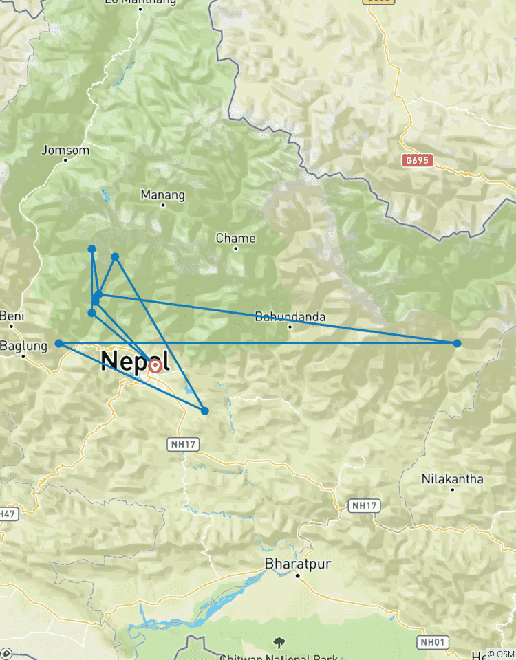 Annapurna Base Camp Trekkingreise (von Pokhara bis Pokhara) - 7 Tage Rundreise
