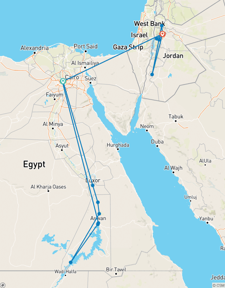 Circuito Aventura en Egipto y Jordania - 10 días