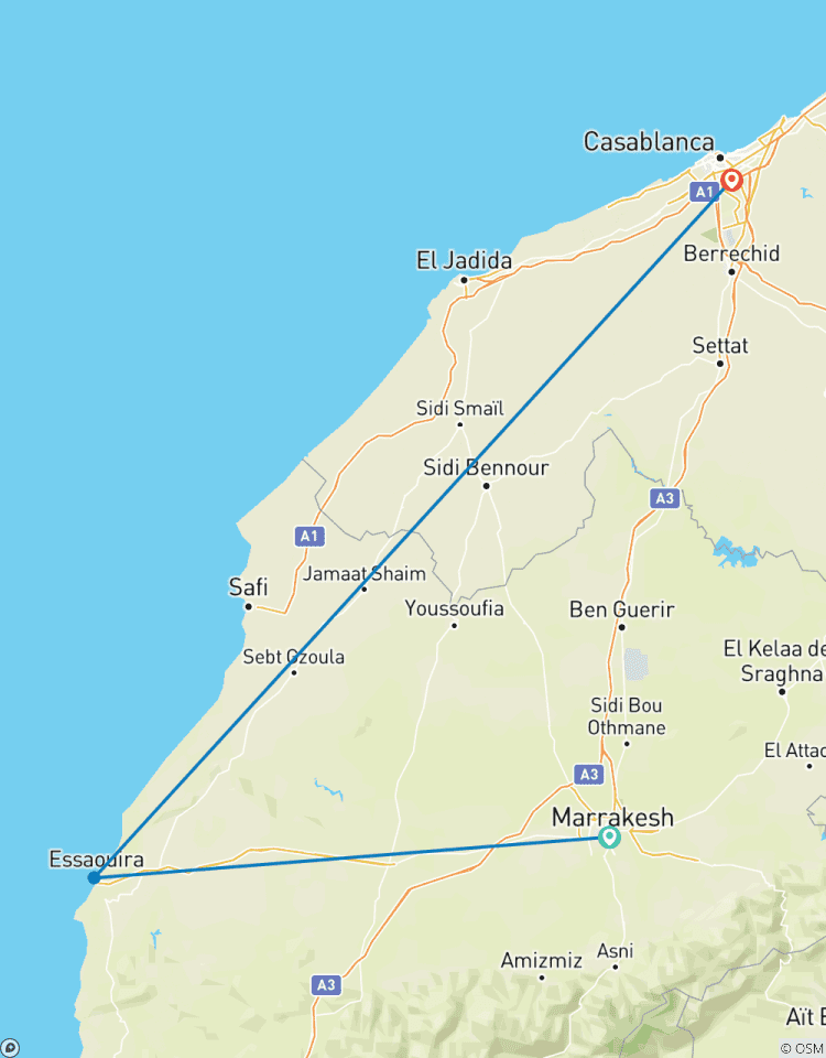 Marrakech à Casablanca via le désert d\'Agafay et Essaouira - Escapade au Maroc - 6 jours circuit
