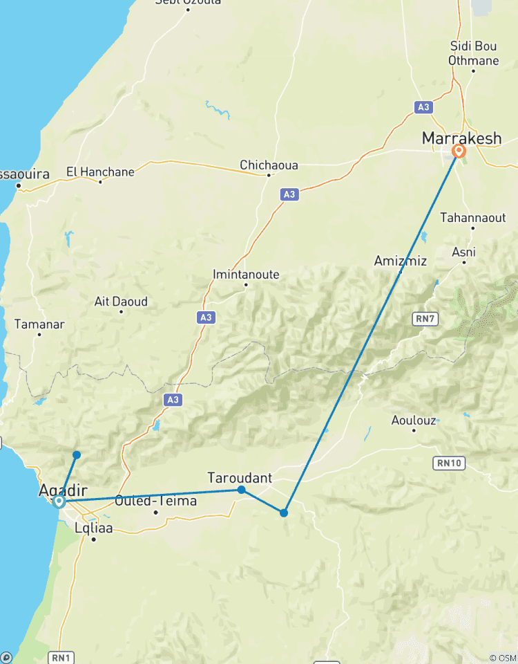 Marokko Familienabenteuer: Agadir, Atlasausläufer & Marrakesch erleben | 7 Tage Rundreise
