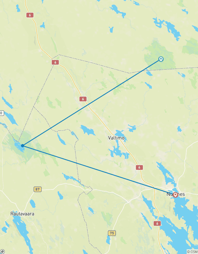 Circuito Caminos del Silencio - Recorrido a pie por los Parques Nacionales de Finlandia