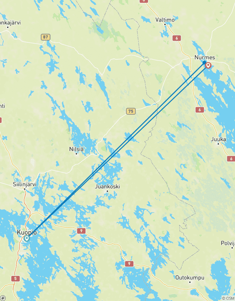 Circuito De Pensión a Pensión Karelia a la carta Recorrido por la Sauna