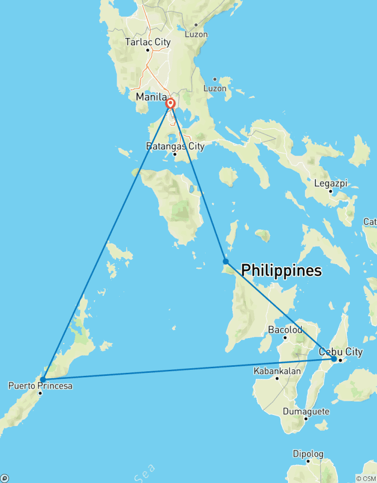 Circuito Una tormenta tropical de diversión de 7 días: Boracay - Cebú - Palawan
