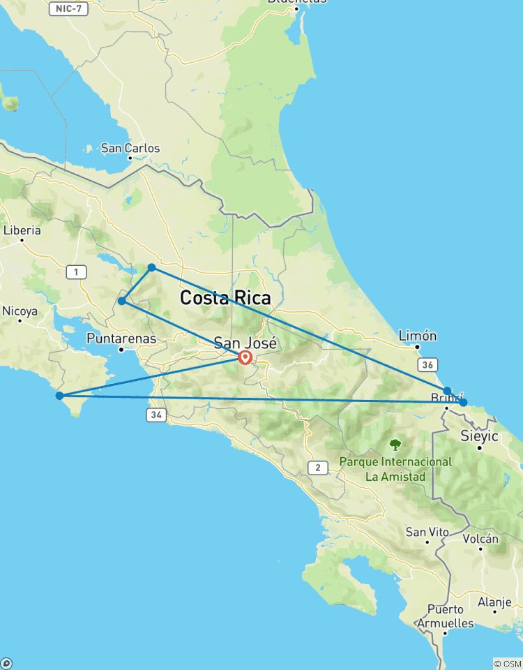 Une semaine au Costa Rica circuit
