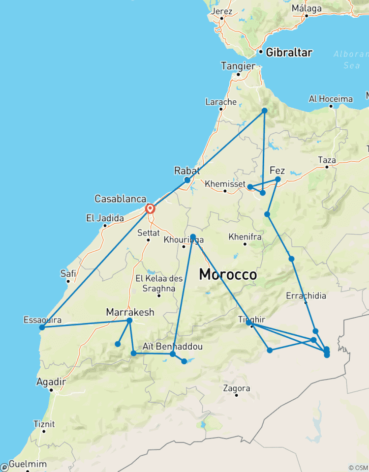 Ultieme rondreis door Marokko: Keizerlijke Steden, Sahara & Atlantische Kust - 14 Dagen-rondreis