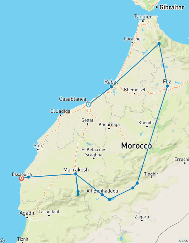 Grand tour du Maroc de luxe : Villes impériales et désert du Sahara - 14 jours circuit