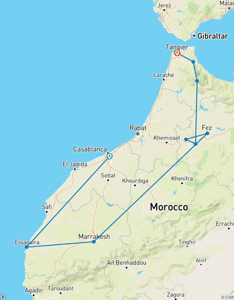 Circuit de 14 jours au Maroc : de Casablanca à Tanger circuit