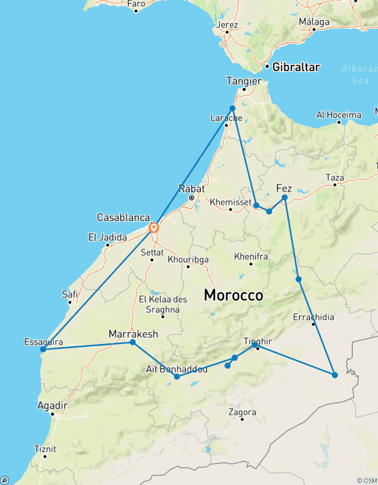 Marokko Highlights Tour: Keizerlijke Steden, Sahara & Atlantische Kust - 14 Dagen-rondreis