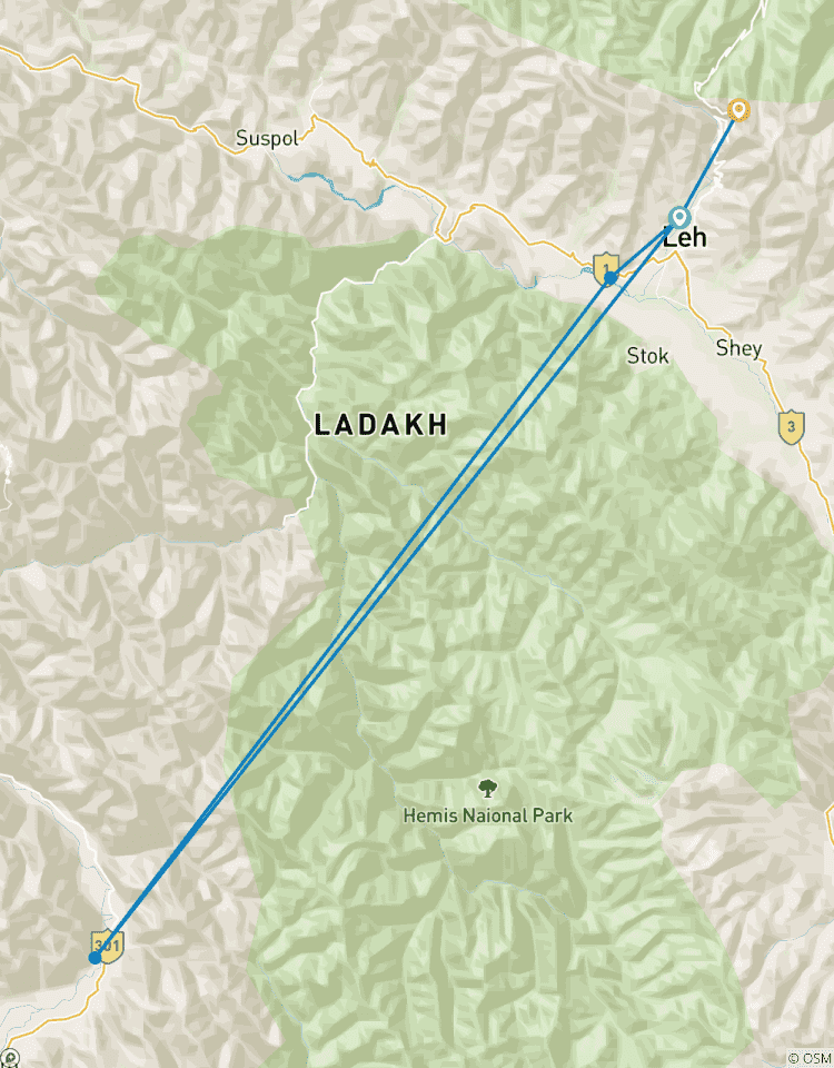 Circuito Viaje corto a Ladakh