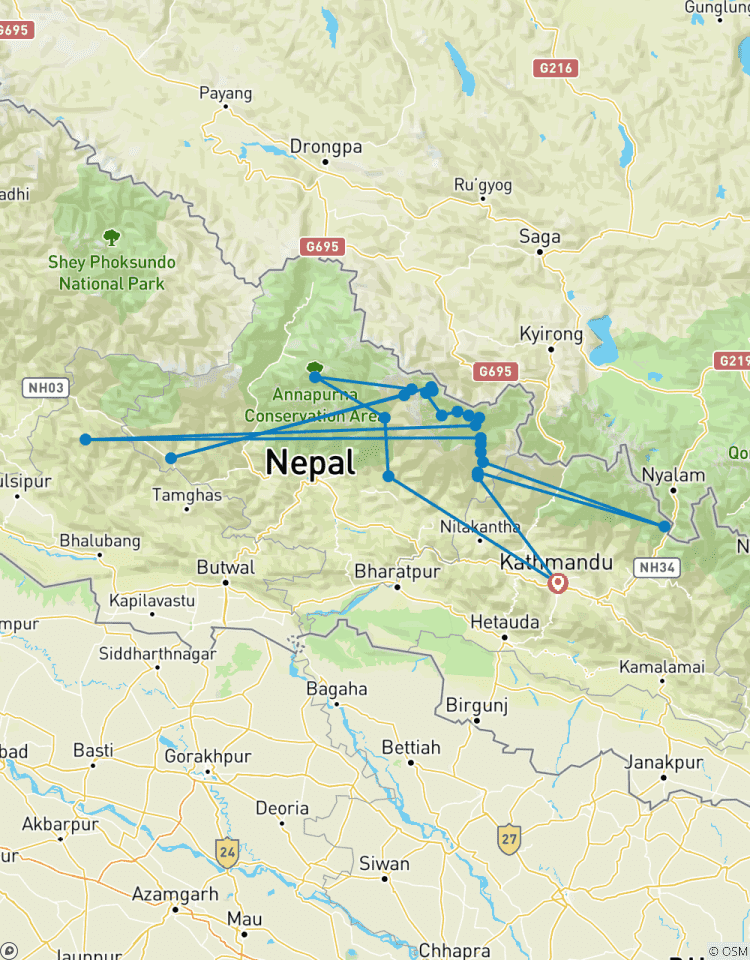 Circuito Excursionismo por el circuito del Manaslu