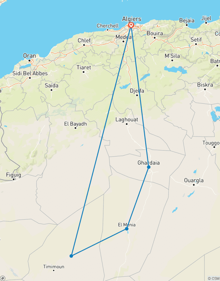 M\'Zab Tal & Oasen Rundreise
