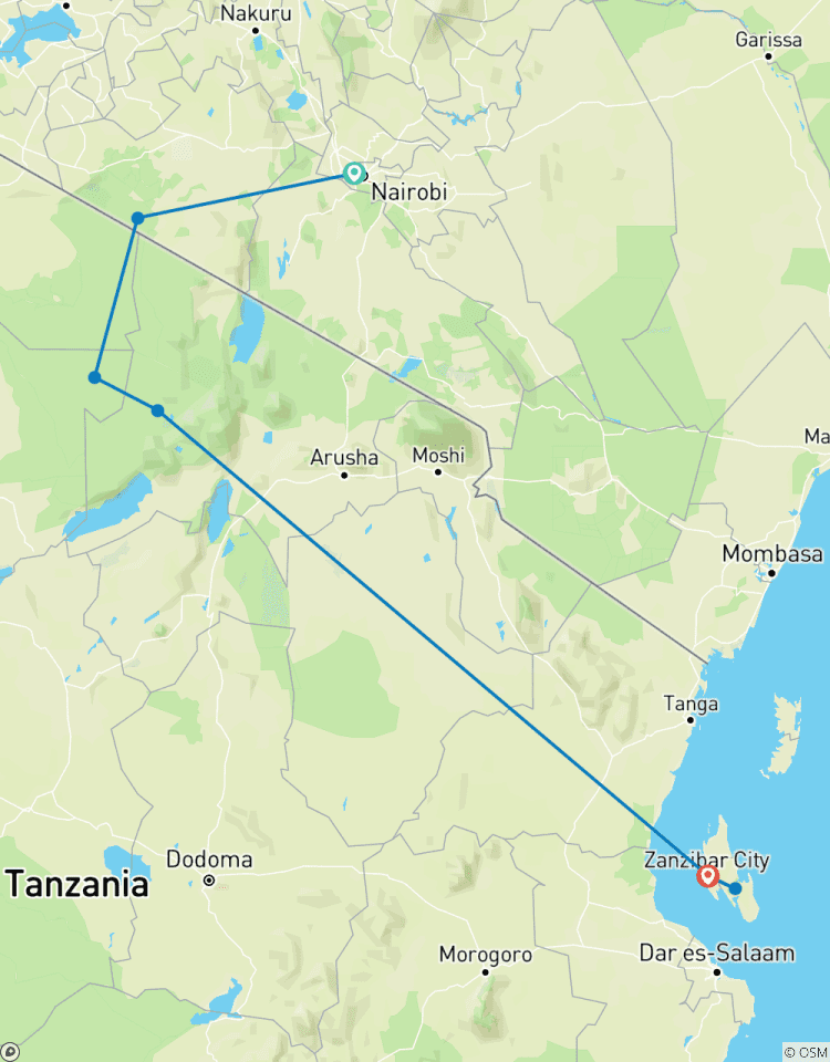 Merveilles classiques du Kenya, de la Tanzanie et de Zanzibar circuit