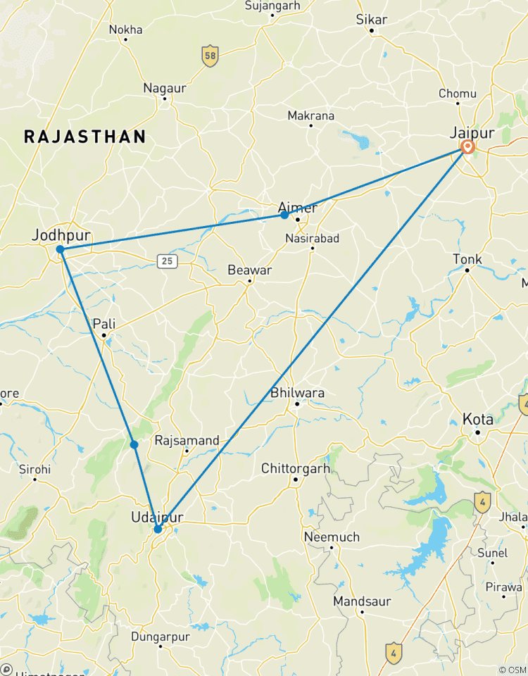 Rajasthan Short Tour circuit