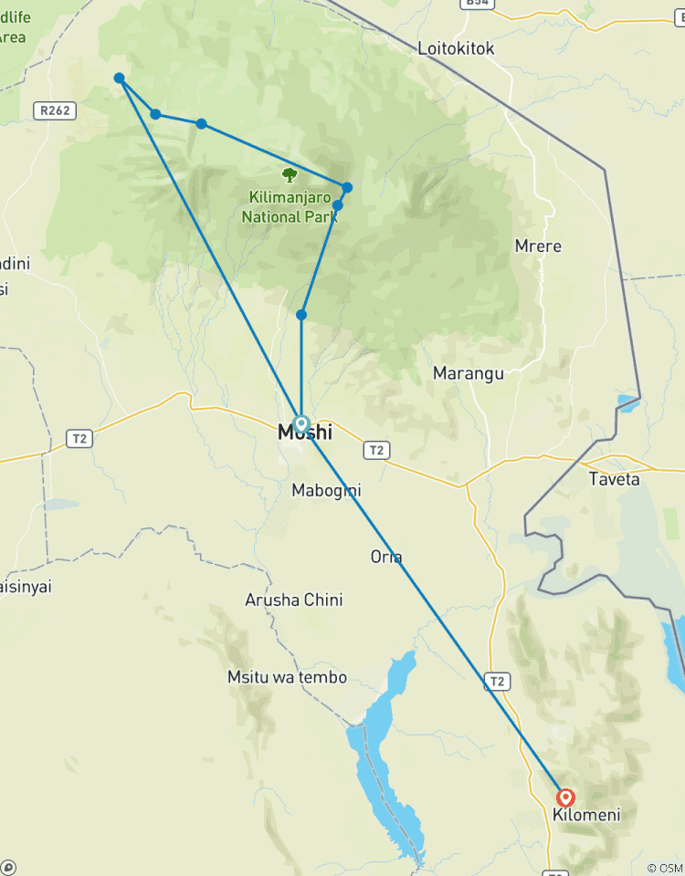 Circuito Escalar el Kilimanjaro - Circuito Norte 8 Días | Excursión escénica y moderada con alto índice de éxito