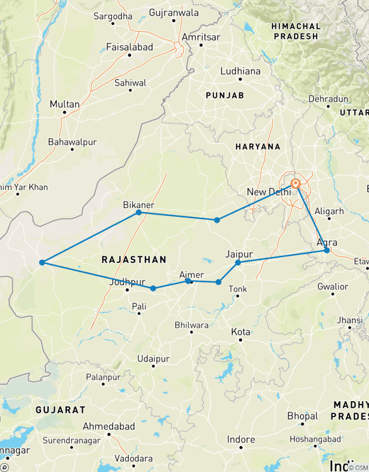 Circuito Viaje de ida y vuelta - India (incl. vuelo)