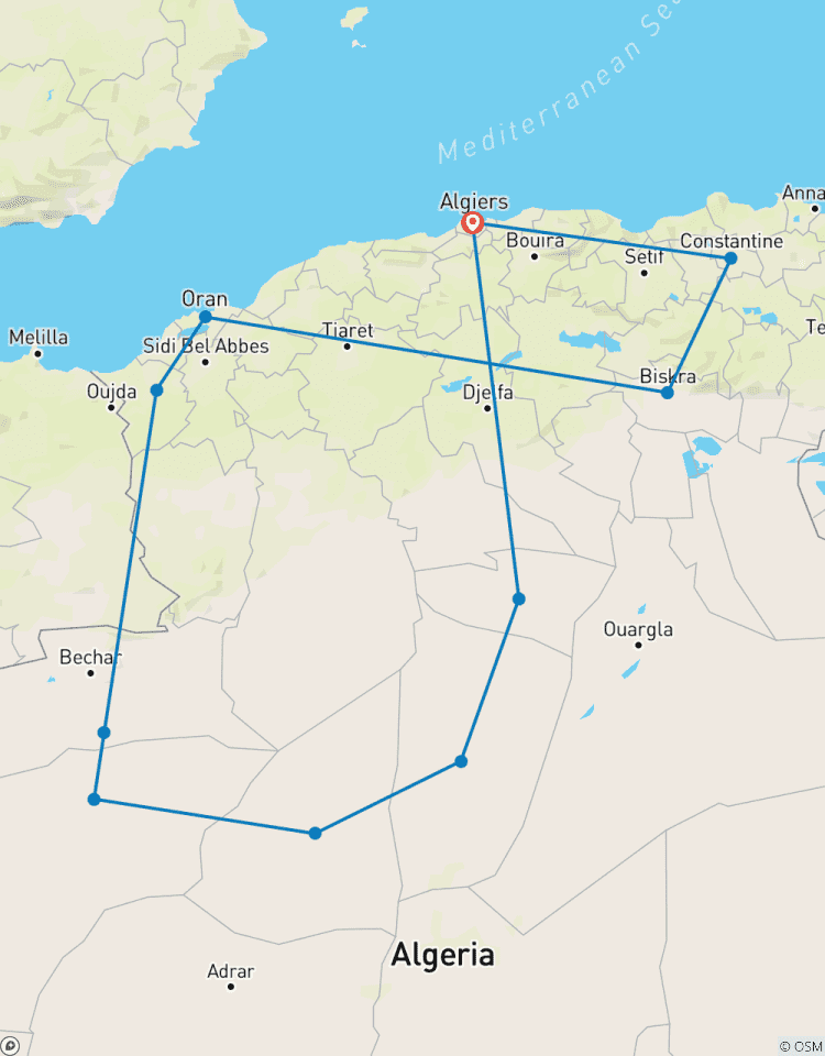 Die 20 Tage Reise durch Algerien Rundreise