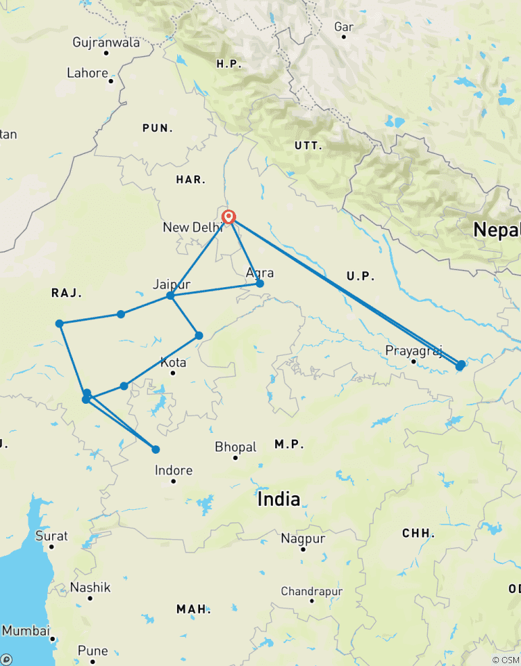 Circuit au Rajasthan avec Agra et Varanasi circuit