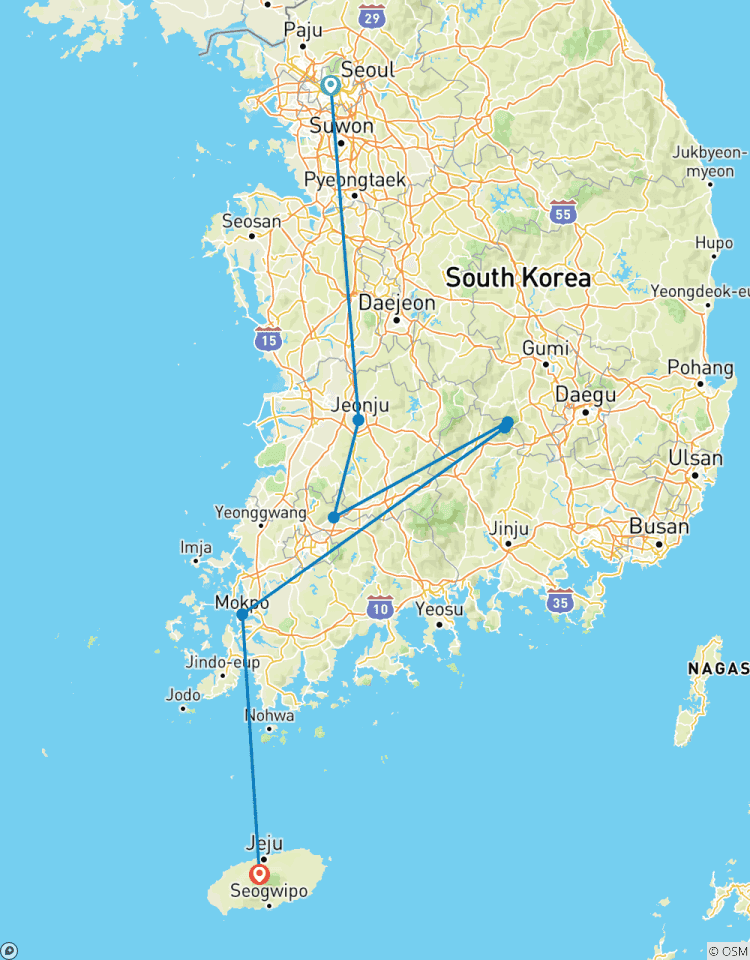 Premium – Zuid-Korea-rondreis