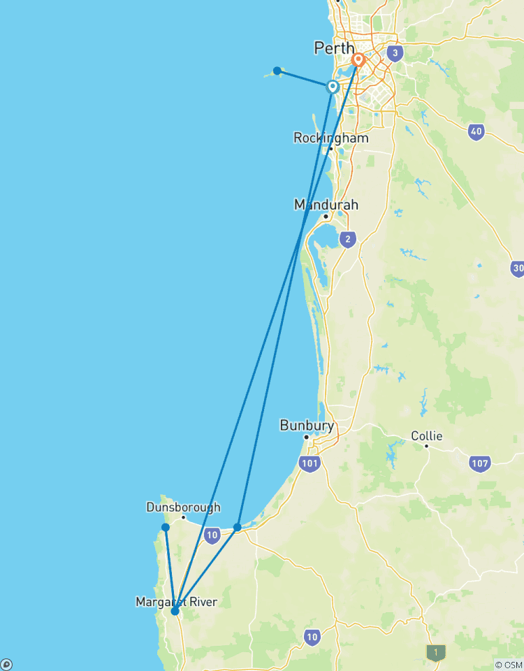 Best of Perth, Margaret River & Rottnest Island Tour