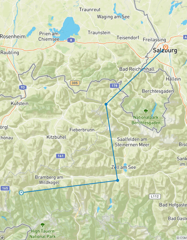 Tauern Cycle Path, Krimml – Salzburg Tour