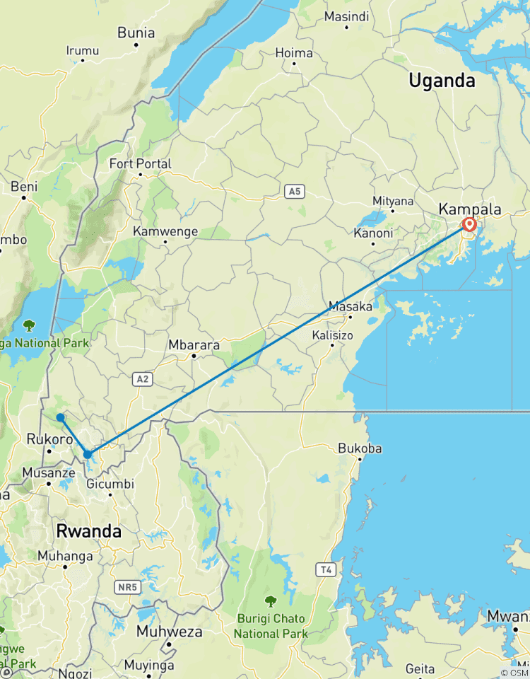Uganda et; Gorilla Trek Express - avec hébergement - 6 jours circuit