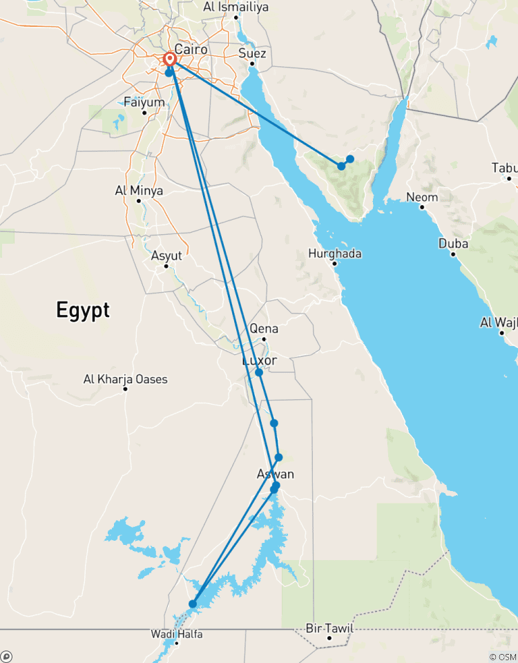 Circuito Gloria de Egipto (El Cairo/Crucero por el Nilo/Monte Sinaí), vuelos incluidos