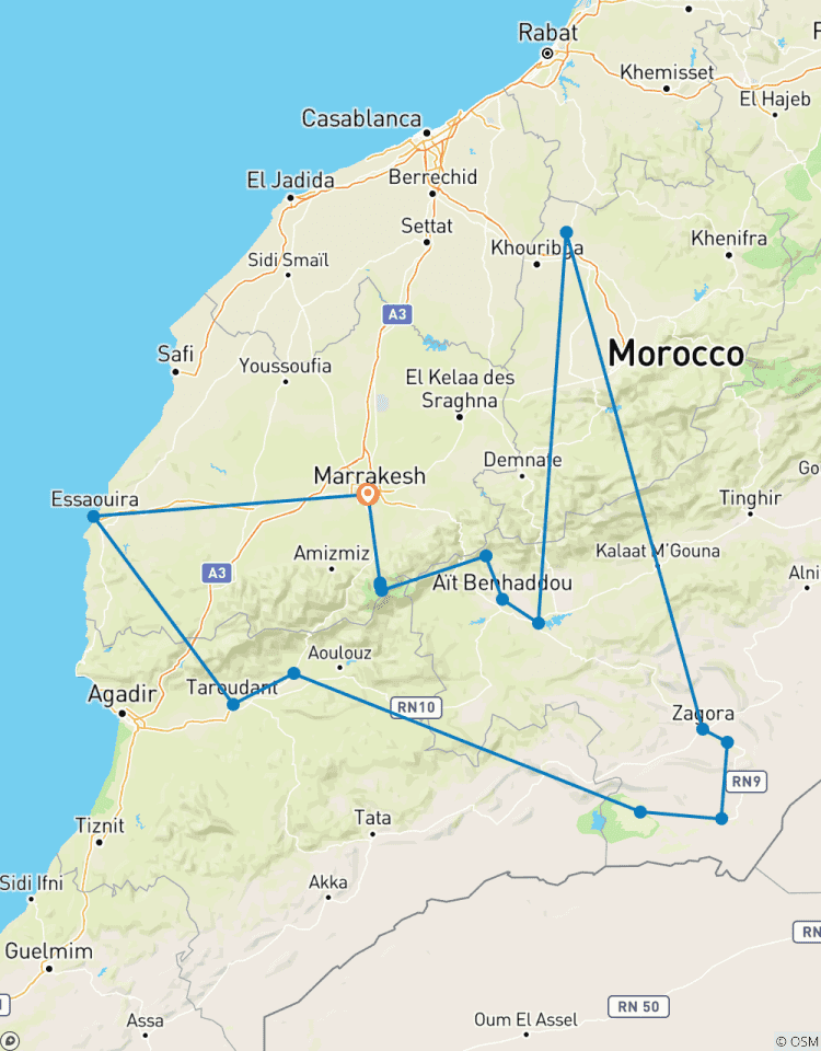 Circuito 10 días para descubrir el sur de Marruecos