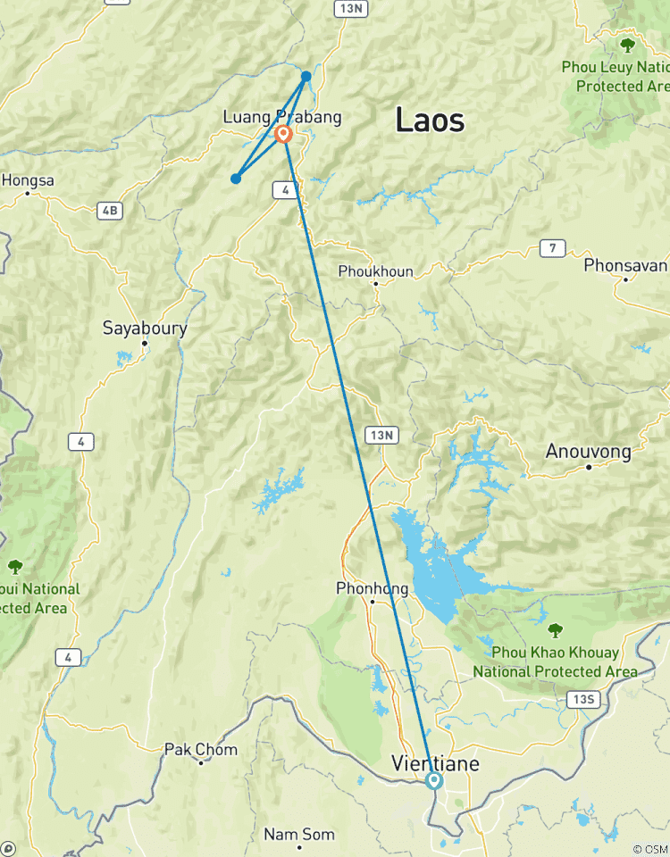 Meilleure promo : 4 jours au Laos - Trésor de Vientiane et Luang Prabang - PLEIN d\'activités circuit