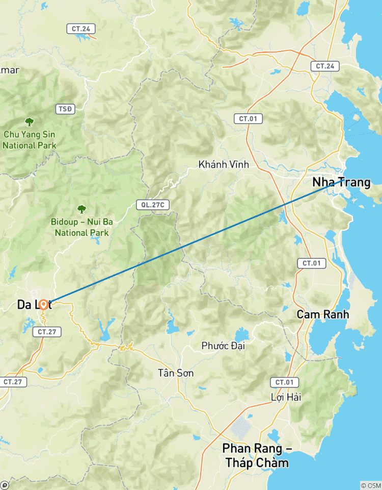 Circuito Viajes de vacaciones de 6 Días a Nha Trang y Dalat