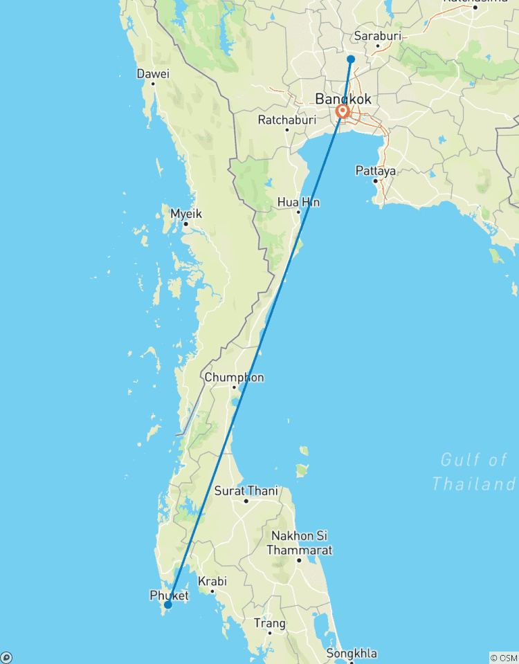 Thailand s: Bangkok und Phuket (privat, maßgeschneidert) Rundreise