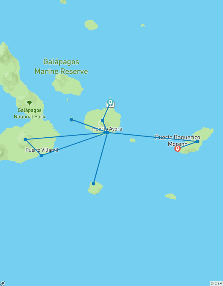 Circuito 8 días de experiencias en Galápagos Santa cruz y San Cristóbal