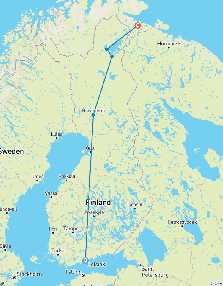 Circuito De Helsinki a Kirkenes - Más allá del círculo polar ártico
