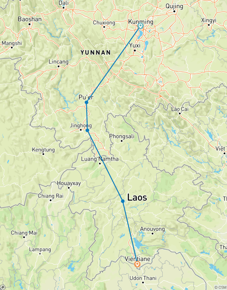 Circuito Tras la pista del té y los caballos: viaje de aventura por la naturaleza de Kunming a Laos