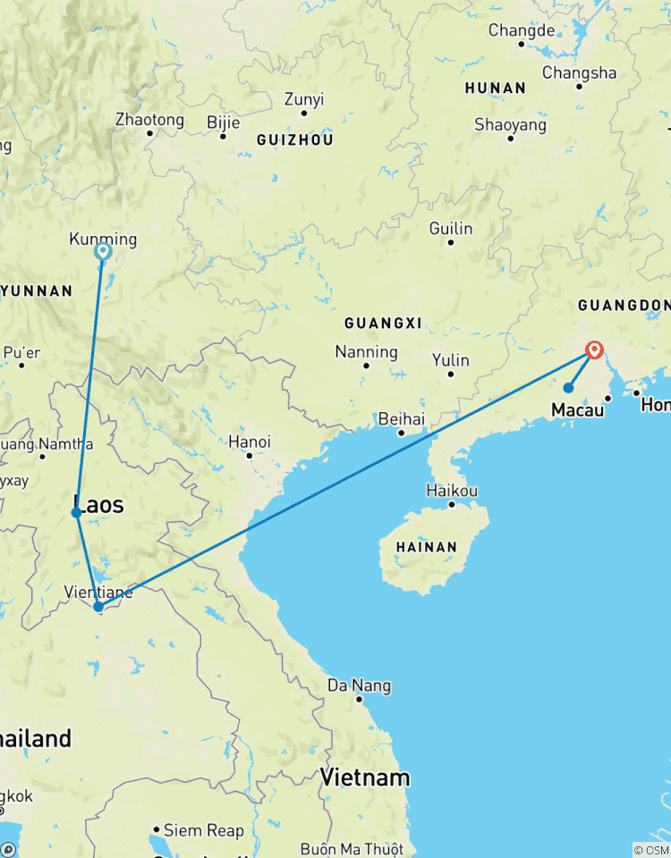 Circuito Joyas culturales y vibrantes manjares: Un viaje a Yunan, Laos y Guangzhou