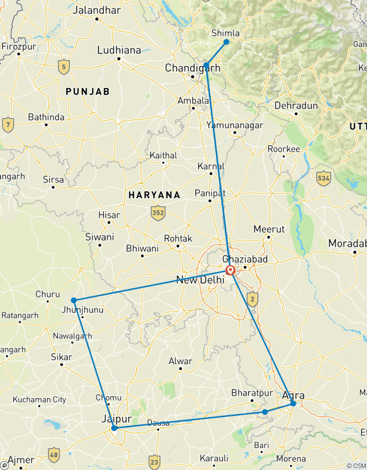 Circuito Taj y Raj - 12 días