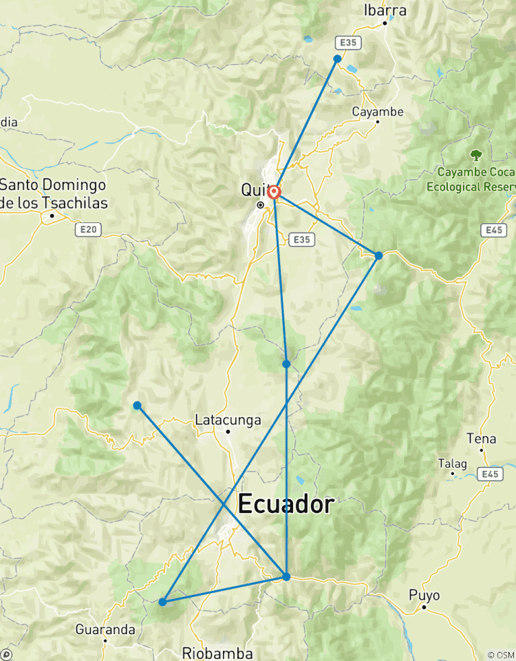 Circuito 8 días en el corazón de Ecuador: de las montañas a las aguas termales