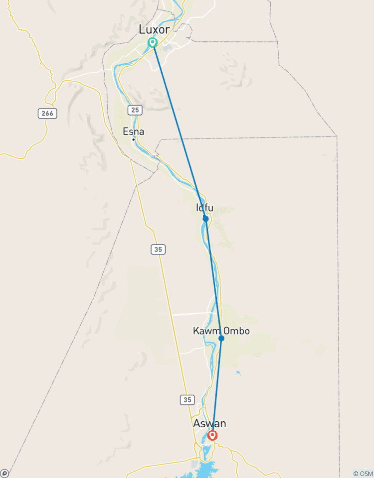 Luxueuze Nijlcruise – van Luxor naar Aswan – 4 nachten-rondreis