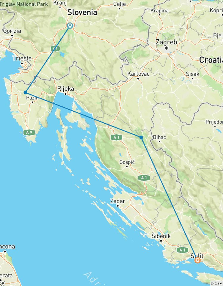 Circuito Aventura gastronómica en Croacia y Eslovenia