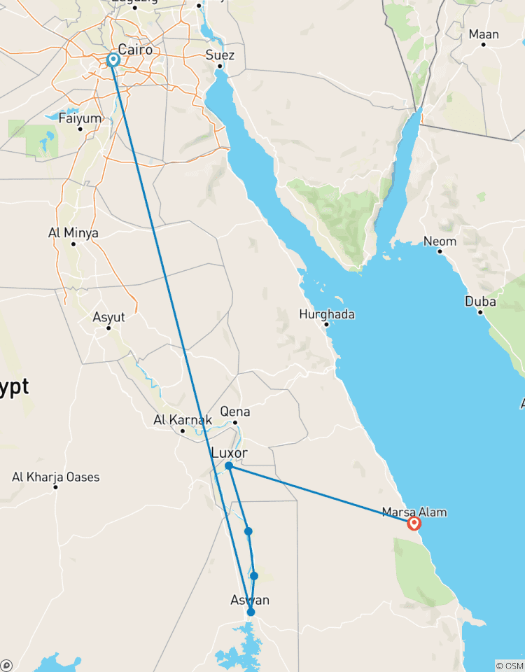 10-Day Egypt Beyond the Pyramids: Cruise, Pharaohs & Marsa Alam Snorkeling Tour
